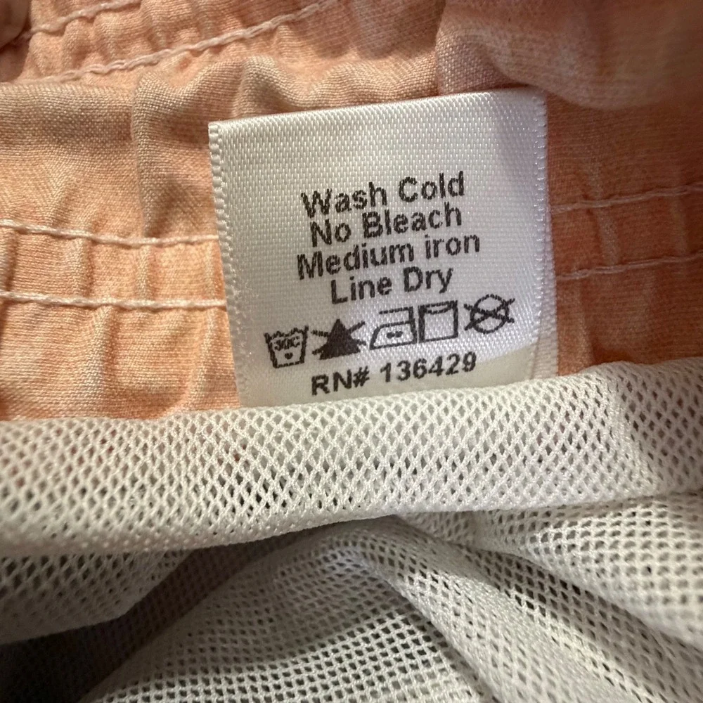 Michaels Mens Sailboat Print Swim Trunks Multicolor Mesh Lined Size Medium USA